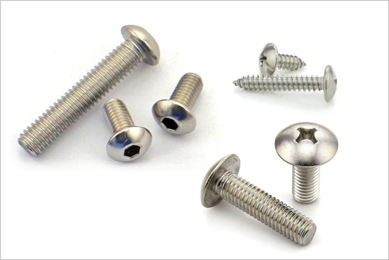 Brass Mushroom Head Screws